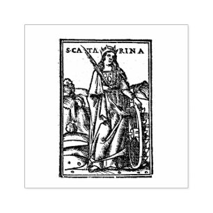 St. Catherine von Siena Gummistempel