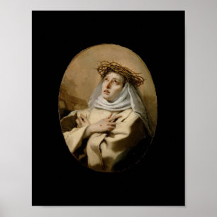 St. Catherine von Siena Hl. Katharina Siena Tiepol Poster