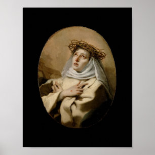 St. Catherine von Siena Hl. Katharina Siena Tiepol Poster