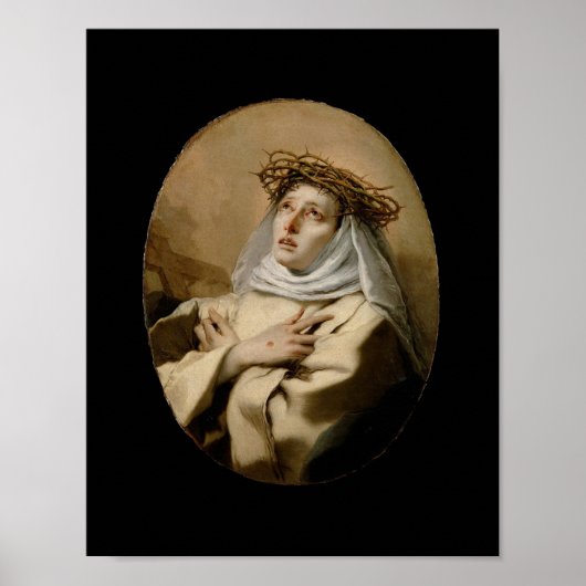 St. Catherine von Siena Hl. Katharina Siena Tiepol Poster (Vorne)