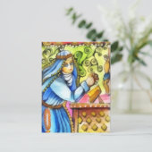 St. Catherine von Siena Postkarte (Stehend Vorderseite)