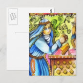 St. Catherine von Siena Postkarte (Vorne/Hinten)