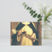 St. Catherine von Siena Postkarte (Stehend Vorderseite)