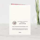 St. Catherine von Siena Religious Gebet Pink Roses Karte (Rückseite)