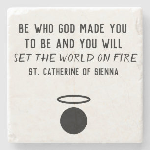 St. Catherine von Sienna Quote Untersetzer