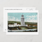 St. Catherine's Lighthouse, Isle Of Wight 1905 Postkarte (Vorne/Hinten)