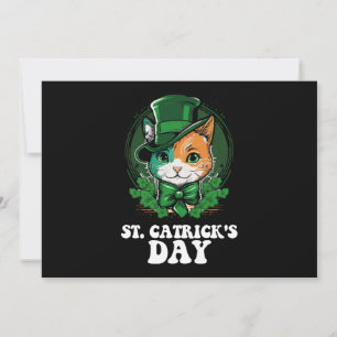 St Catricks Day Cat Lovers St Patrick's Day Einladung