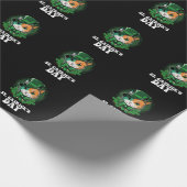 St Catricks Day Cat Lovers St Patrick's Day Geschenkpapier (Ecke)