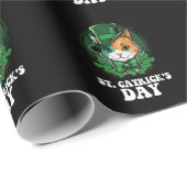 St Catricks Day Cat Lovers St Patrick's Day Geschenkpapier (Rolleneckpunkt)