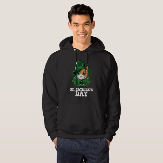 St Catricks Day Cat Lovers St Patrick's Day Hoodie (Vorne ganz)