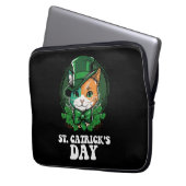 St Catricks Day Cat Lovers St Patrick's Day Laptopschutzhülle (Vorderseite Links)