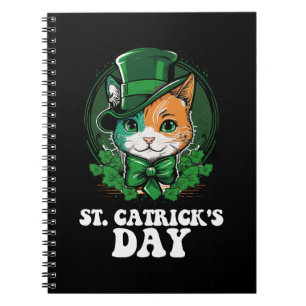 St Catricks Day Cat Lovers St Patrick's Day Notizblock