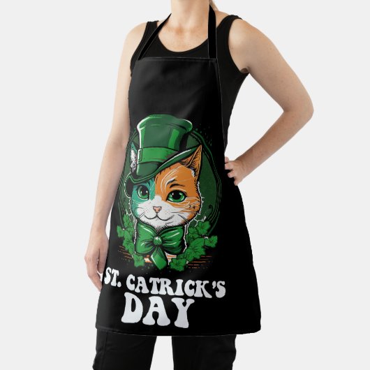 St Catricks Day Cat Lovers St Patrick's Day Schürze (InSitu)