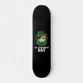 St Catricks Day Cat Lovers St Patrick's Day Skateboard (Vorne)