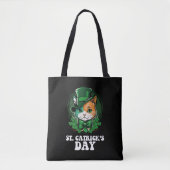 St Catricks Day Cat Lovers St Patrick's Day Tasche (Vorderseite)