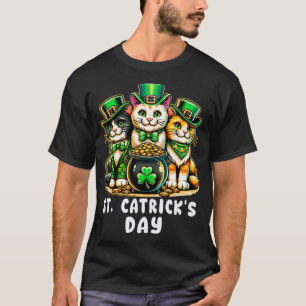 St Catricks Day Funny Cats T-Shirt