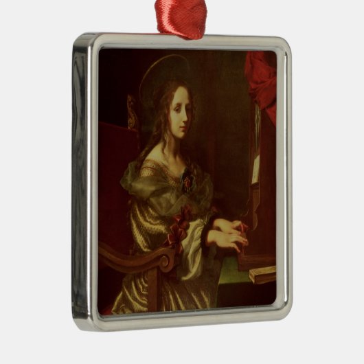 St Cecilia 2 Silbernes Ornament (Rechts)