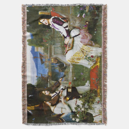 St. Cecilia Blanket Decke (Vorderseite Vertikal)