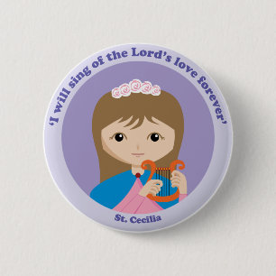 St Cecilia Button