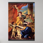 St. Cecilia by Poussin Nicolas (beste Qualität) Poster (Vorne)