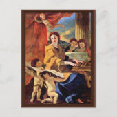 St. Cecilia by Poussin Nicolas (beste Qualität) Postkarte (Vorderseite)