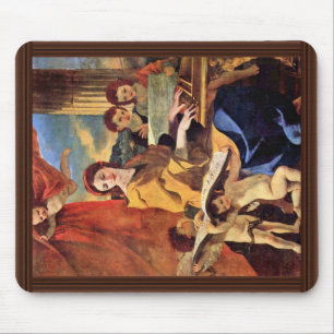 St Cecilia durch Poussin Nicolas (beste Qualität) Mousepad