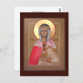 St. Cecilia Gebet Card Postkarte (Vorne/Hinten)