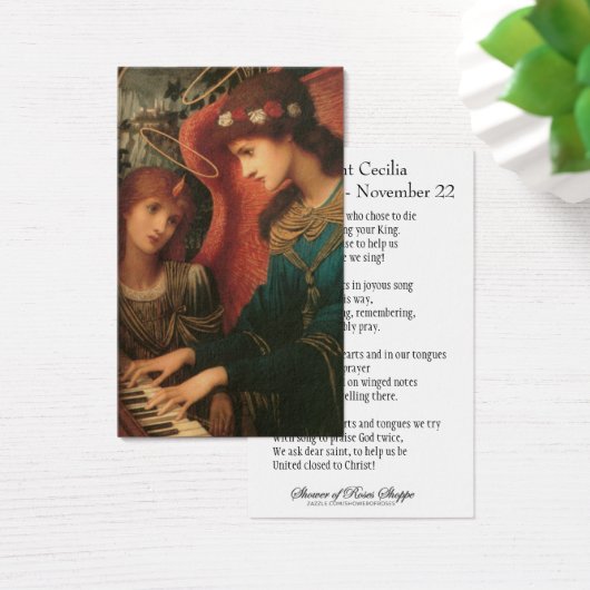 St. Cecilia Gebetsmänner Vintag (Schreibtisch)