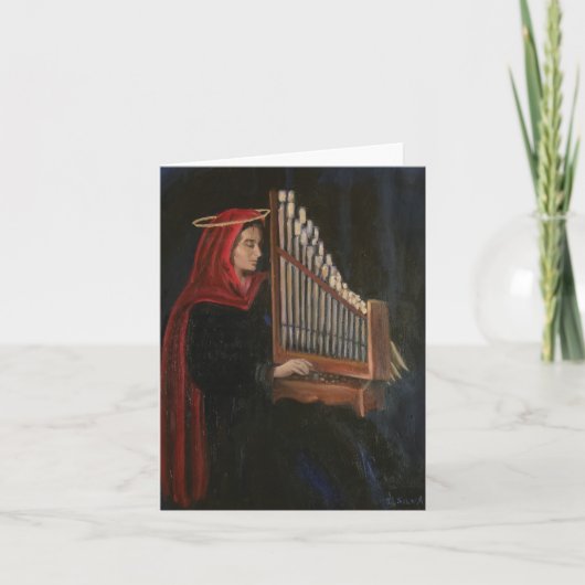 St. Cecilia Grußkarte Karte (Vorderseite)