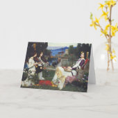 St Cecilia - John William Waterhouse Karte (Gelbe Blume)