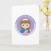 St. Cecilia Karte (Gelbe Blume)