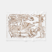 St. Cecilia mit der Heiligen Catherine von Alexand Fleecedecke (Vorderseite (Horizontal))