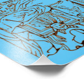 St. Cecilia mit der Heiligen Catherine von Alexand Fotodruck (Ecke)