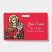 St. Cecilia mit Hymn Board (Nürnberg) Ausweis (Rückseite)