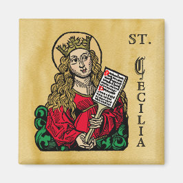 St. Cecilia mit Hymn Board (Nürnberg) Magnet