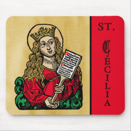 St. Cecilia mit Hymn Board (Nürnberg) Mousepad