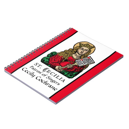St. Cecilia mit Hymn Board (Nürnberg) Notizblock (Linke Seite)