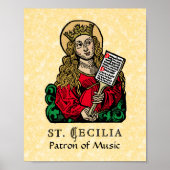 St. Cecilia mit Hymn Board (Nürnberg) Poster (Vorne)