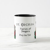 St. Cecilia mit Hymn Board (Nürnberg) Tasse (Zentrum)