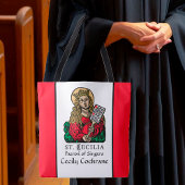 St. Cecilia mit Hymn Board (Nürnberg) Tote Bag Tasche