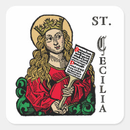 St. Cecilia mit Hymnboard (Nürnberg) Sticker