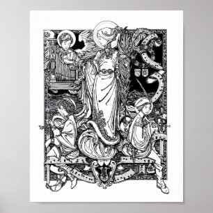 St. Cecilia of Rome 8" x 10" Print Poster