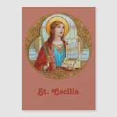 St. Cecilia of Rome (BK 003) Magnetic Greeting Car Magnetkarte (Vorderseite)