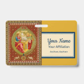 St. Cecilia of Rome (SNV 36, Style 1) Abzeichen Ausweis (Rückseite)