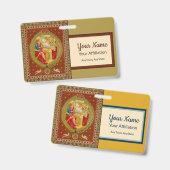 St. Cecilia of Rome (SNV 36, Style 1) Abzeichen Ausweis (Vorder- & Rückseite)