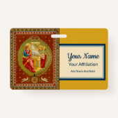 St. Cecilia of Rome (SNV 36, Style 1) Abzeichen Ausweis (Rückseite)