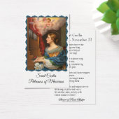 St. Cecilia Patroness of Musicians - Holy Card (Schreibtisch)