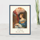 St. Cecilia Schutzheilige des religiösen Märtyrers Karte (Vorderseite)