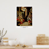 St. Cecilia und St. Valerian Von Lelio Orsi Poster (Küche)