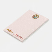 St. Cecilia von Rom (BK 003) 4"x6" Post-it Klebezettel (angewinkelt)